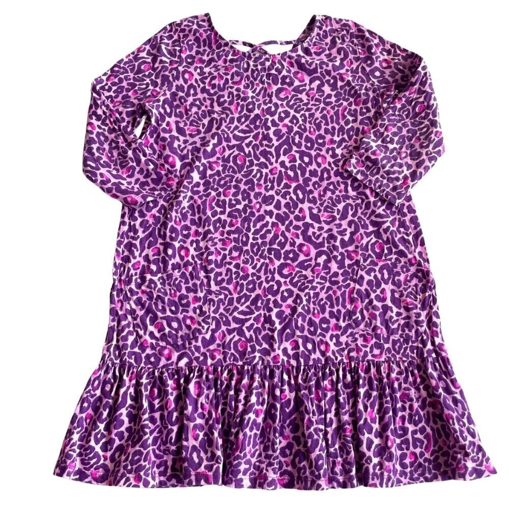 Lilly Pulitzer Purple Berry Leopard Animal Print Jena Dress - Size XL (12/14)
